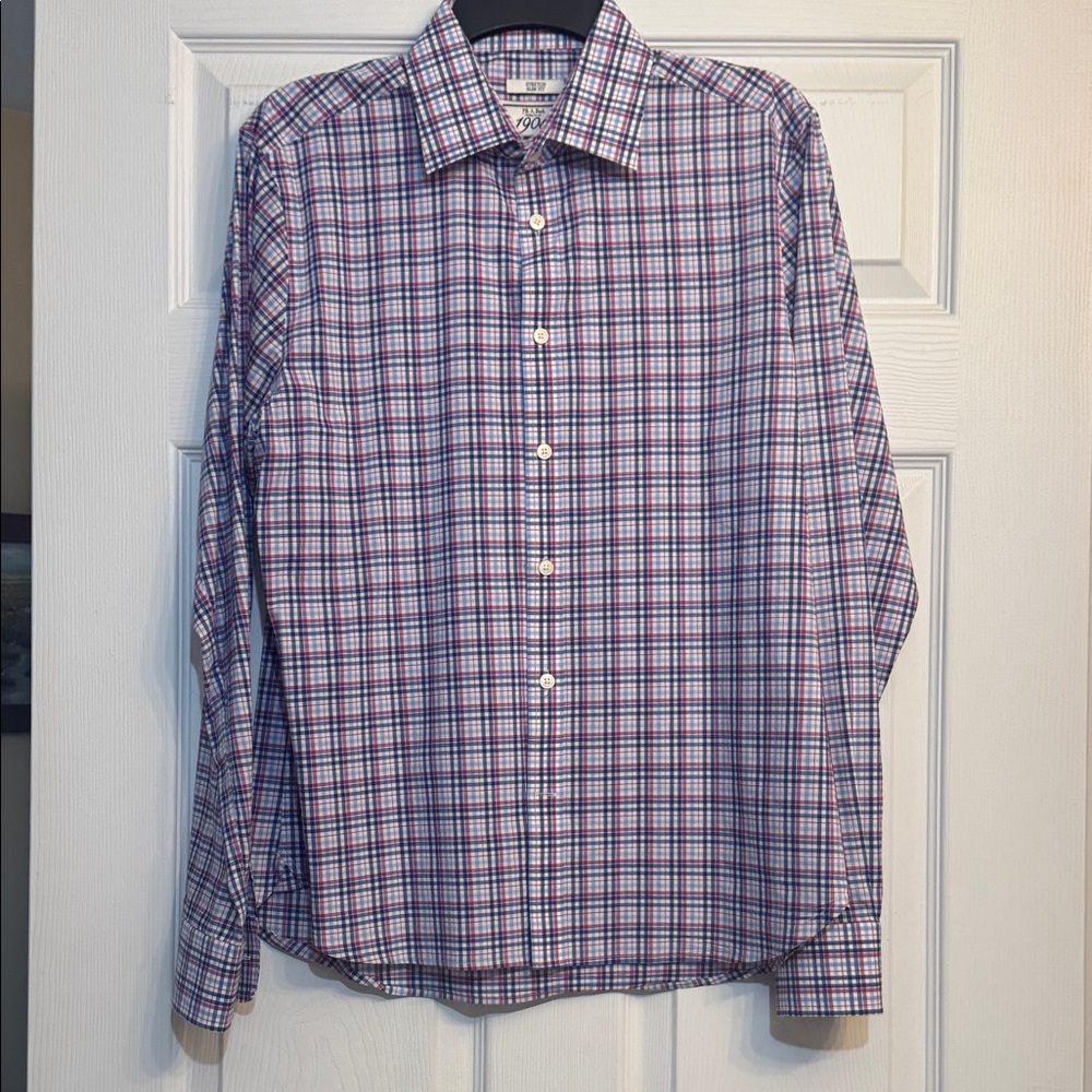 Jos A. Banks 1906 NWOT  Multicolor Plaid Button Down Shirt